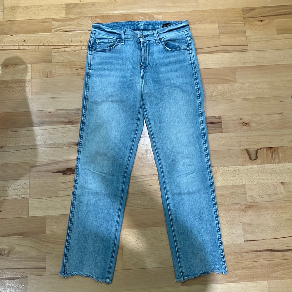 7 For All Mankind Ankle Straight Jeans